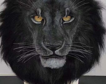 Realistic Lion Fursuit-Movable Jaw-Lion head halloween cosplay mask-furry costume accessories-furry headpiece special fursuit