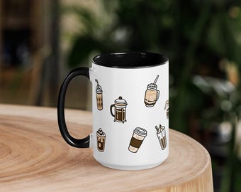 Black Ceramic Coffee Mug: Modern Minimalist Design
