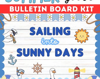 Sommer Bulletin Board Kit Ideen Dumme Gans Mai Juni Klassenzimmer Dekoration Tür Printable Schule, Cafeteria, Krankenhaus + PDF auf Spanisch