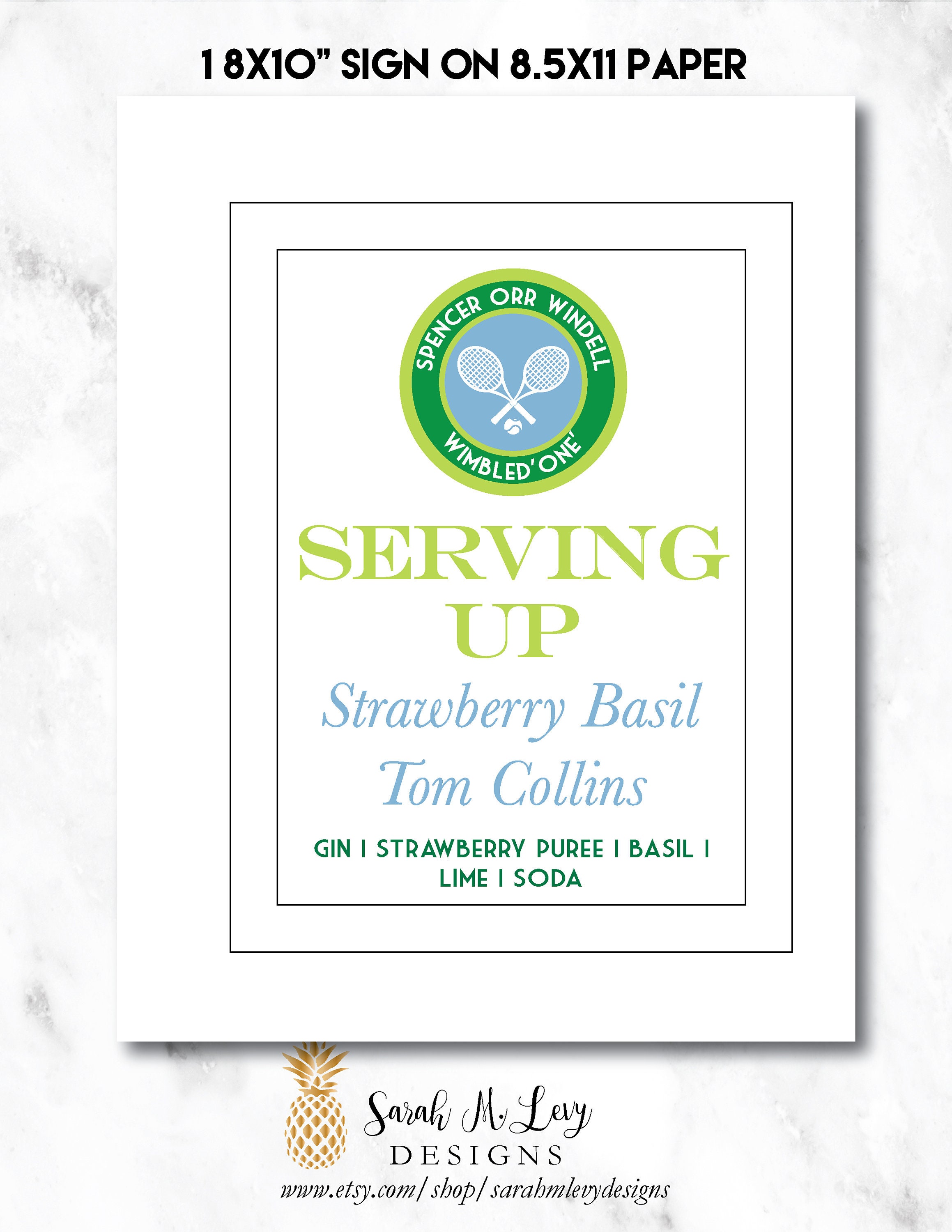Printable Custom Party Signs for Theme Branding, Food and Bar, Party ...
