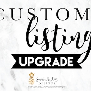 UPGRADE listing from semi-custom to custom crest