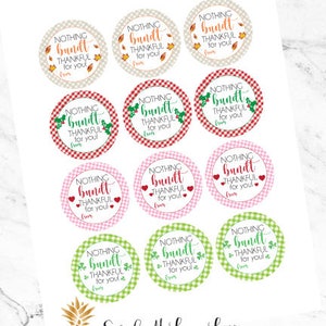 Personalized Bundt Cake Label Tags for Seasonal Holiday Teacher and Neighbor Gifts