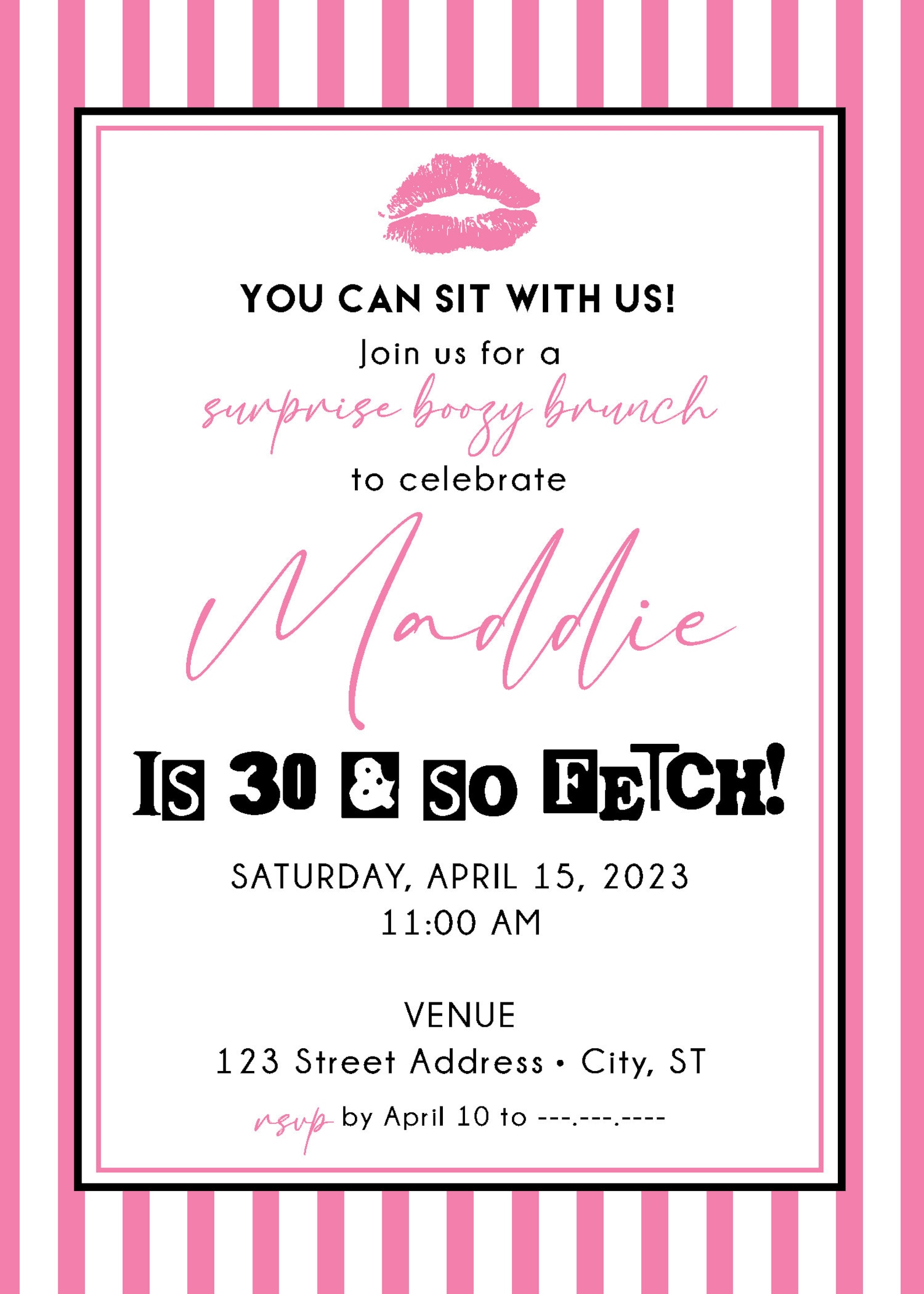 That's so Fetch, Mean Girls Personalized Girls Night or Brunch ...