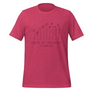 聖霊の果実Tシャツ：キリスト教の価値観、ソフトコットンTシャツ