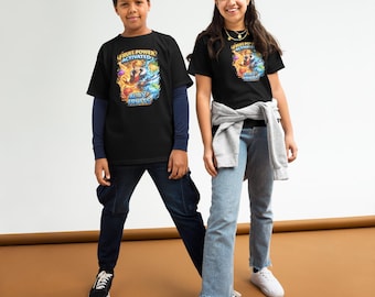 Maglietta Blox Fruits per bambini – Maglietta attivata dal potere della frutta – Regalo di compleanno per giocatori di Roblox – Maglietta per ragazzi con gioco di combattimento anime