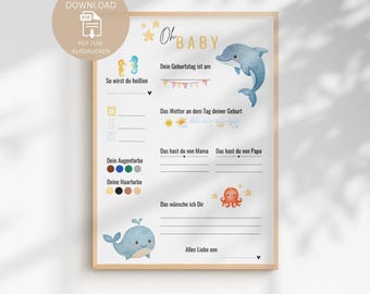 Profil gry „Baby Shower” do zgadywania | Gra „Baby Shower” do wypełnienia | Życzenia i porady dla niemowląt | Pobierz plik PDF