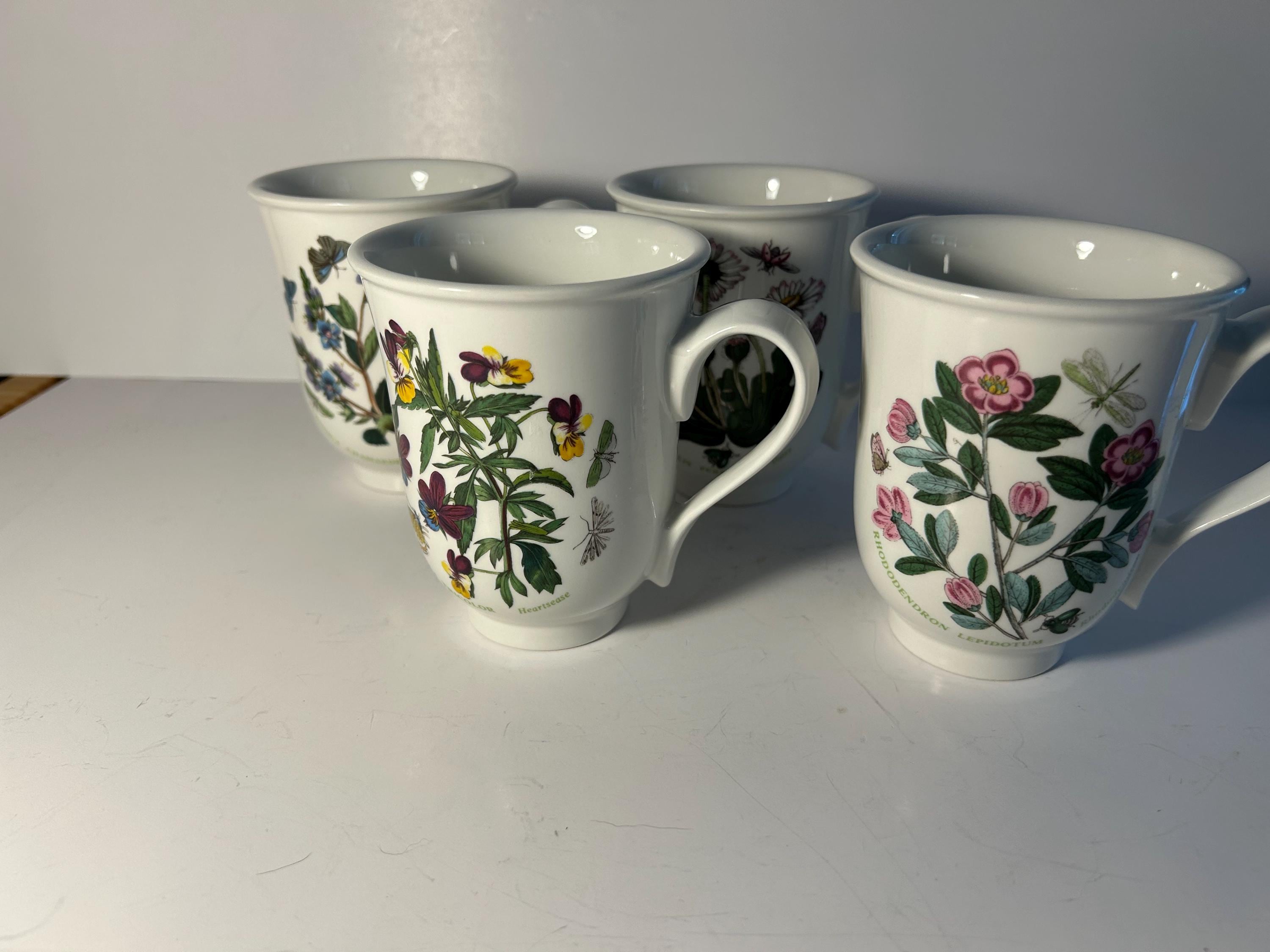 英国 ポートメリオン ボタニックガーデン 1818 キャニスター 木製 PORTMEIRION 4-Pc CANISTER SET; The BOTANICAL GARDEN 1972