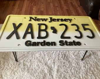 License Plate Table Inspired by John Wick