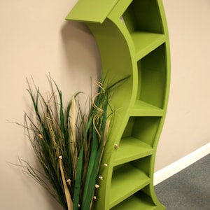 Handmade 6FT curved bookshelf,choose color below image 4