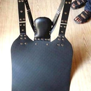 Leather swing sling lgbtq play