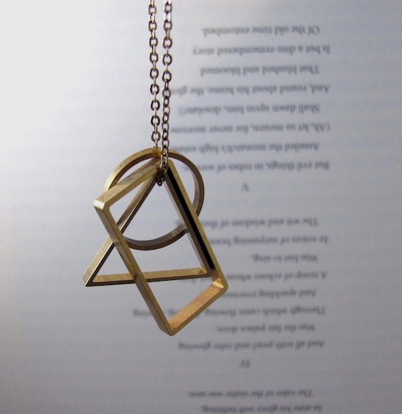Collier Chaîne En Laiton Vintage - Style Brut - Doré - Occasion