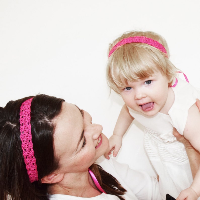 mother and baby matching headbands