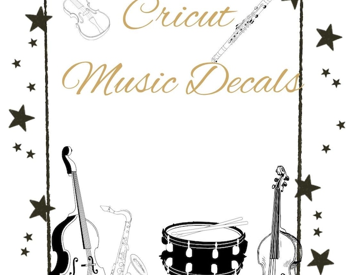 Featured listing image: Cricut Music Decals