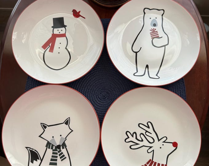 Featured listing image: Christmas Plates by Crate&Barrel