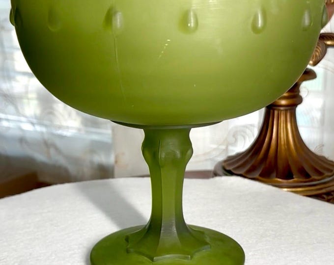 Featured listing image: Green Frosted Wedding Bowl*