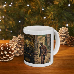 Urban Apocalypse Art Mug: Survival Drama Coffee Cup