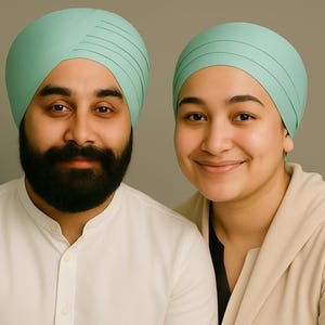 Premium Cooling Mint Turban - Full Voile Cotton