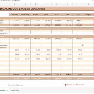 Simple Airbnb/Vrbo Income & Expense Tracker