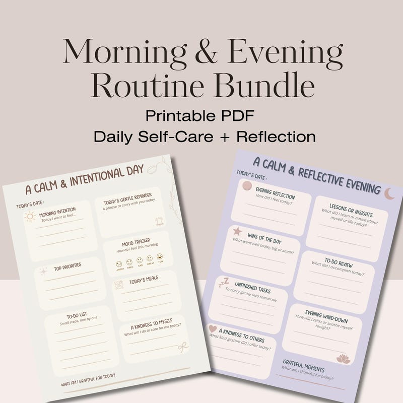 Mindful Routine Chart - Etsy UK