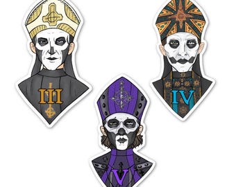 Ghost Band Papa Emeritus Terzo Copia Perpetua Stickers