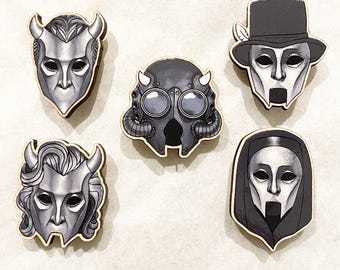 Ghost Band Ghoul & Ghoulette Wooden Pins