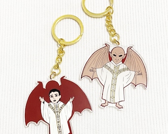 Midnight Mass Father Paul & Angel Double-Sided Acrylic Keychain
