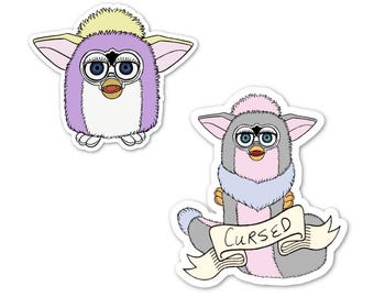 Furby & Long Furby Aufkleber