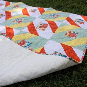 Throw or Wall Hanging in Bright Colors, 44.5” x 61”