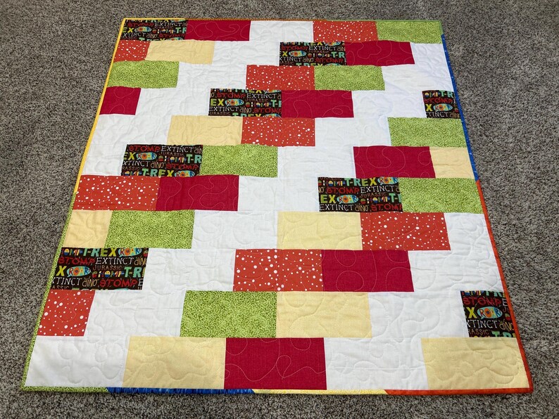 Stomp Quilt Pattern Baby Quilt, Jungle Animals, Gray, Beige, White, Flannel - Etsy