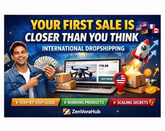 International Dropshipping Guide 2026 | Step-by-Step Shopify & Etsy Success Blueprint | Winning Product Research | Digital Download
