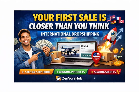 International Dropshipping Guide 2026 | Step-by-Step Shopify & Etsy Success Blueprint | Winning Product Research | Digital Download
