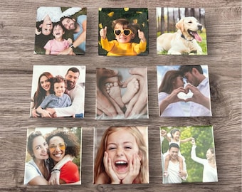 Custom Photo Magnets: Personalized Keepsake Gift (2x2")