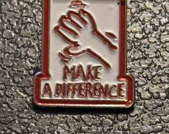 Vintage "Make A Difference" Pin