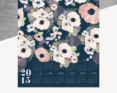 UNE FEMME 2015 large canvas wall calendar / SALE