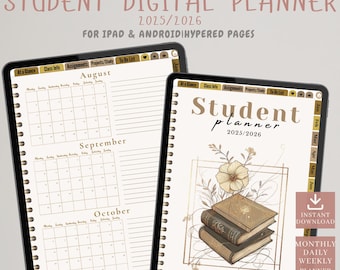 2025-2026 Digitaler Studentenplaner: Academic Organizer (PDF Download)