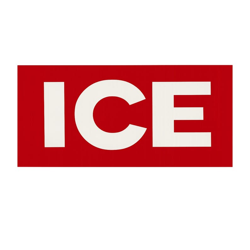 Stop ICE Red Sticker, Stop Sign Anti ICE Sticker, Anti Trump, Immigration Protest Decal image 4