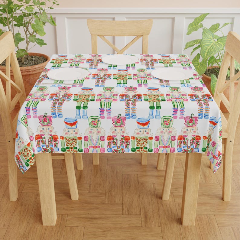 Tovaglia da tavola Jolly Nutcrackers MAHJONG, dimensioni 55 x 55, festività natalizie immagine 4