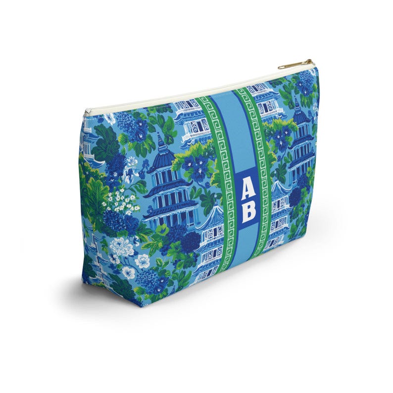 Personalized Preppy Pagoda Mahjong Tile & Dice Bags, Cosmetic Pouch image 5