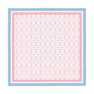 Pink Bamboo MAHJONG Tablecloth, Size 55 x 55, Game Night, Palm Beach Style
