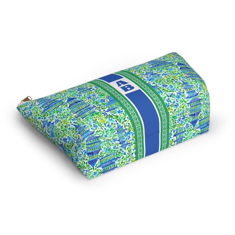 Personalized Preppy Pagoda Mahjong Tile & Dice Bags, Cosmetic Pouch image 6