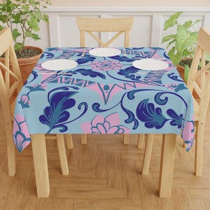 Modern Tile Mahjong Tablecloth, Hostess Gift 55x55, image 1