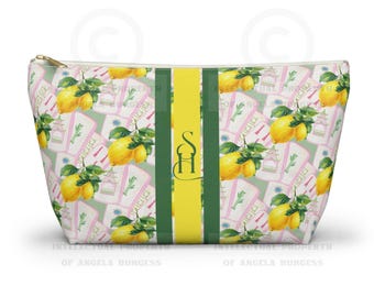 Bolsas personalizadas para fichas y dados de Mahjong Limoncello, neceser de cosméticos
