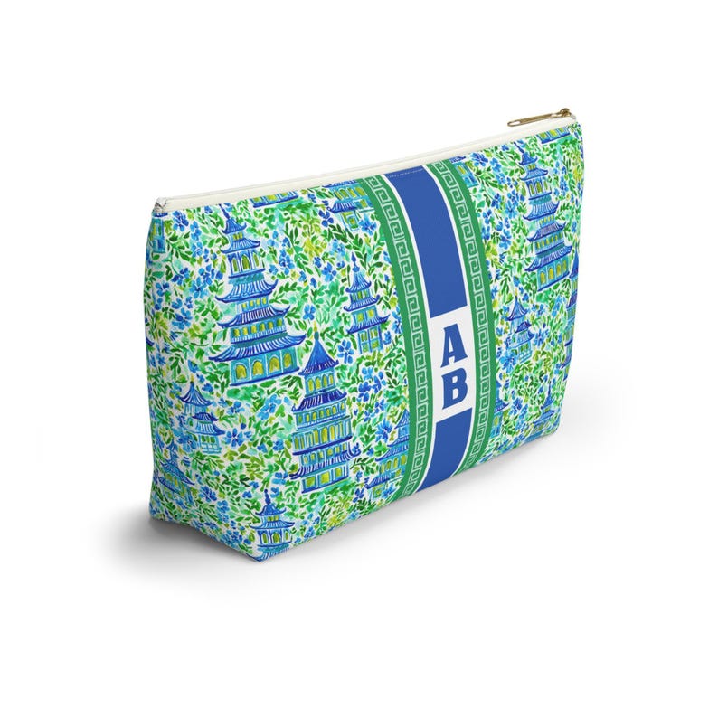Personalized Preppy Pagoda Mahjong Tile & Dice Bags, Cosmetic Pouch image 5