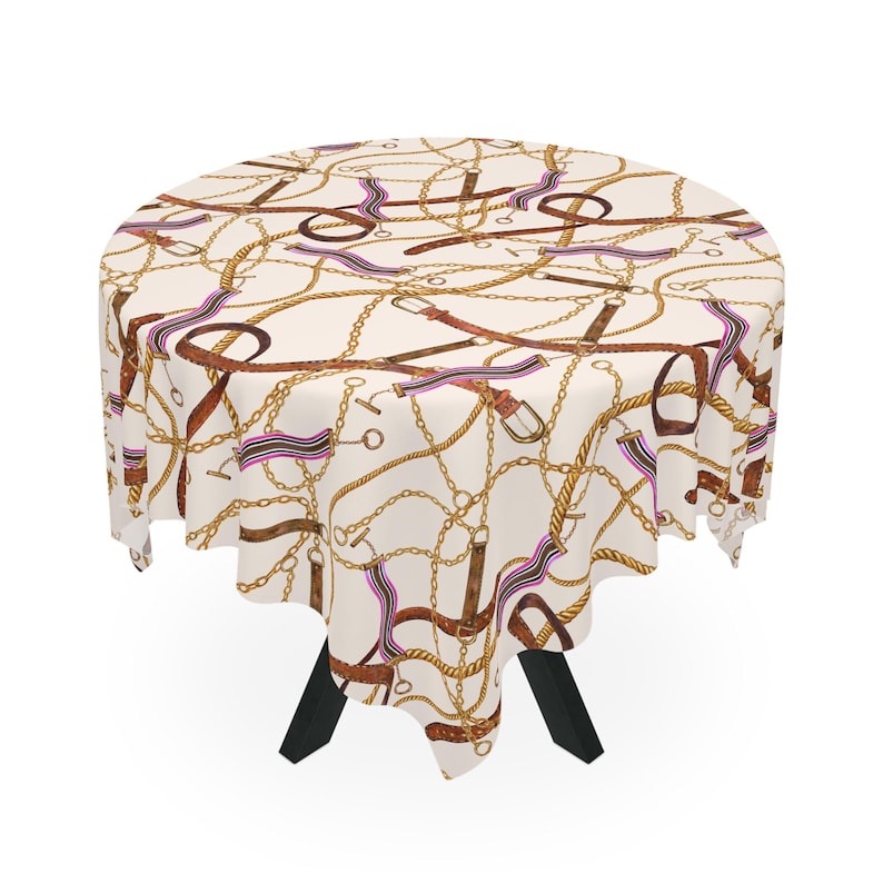 Cream Year of the Horse MAHJONG Tablecloth, Mahjong, Size 55 x 55, Chinese Zodiac 2026 image 4