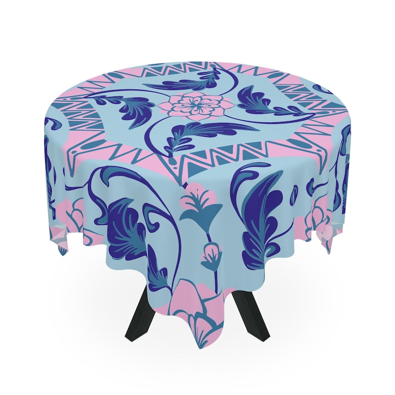 Modern Tile Mahjong Tablecloth, Hostess Gift 55x55, image 4