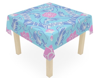 Custom Color Mahjong Tablecloth, Tile Game Hostess Gift 55x55, Keno, Poker, Bunco Game Night