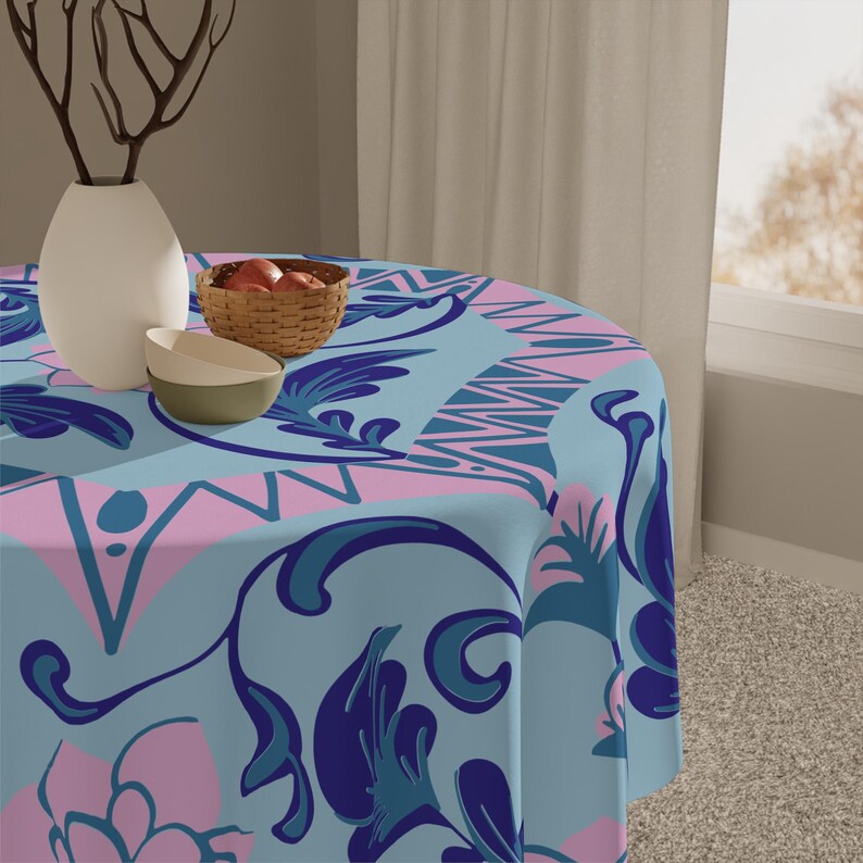 Modern Tile Mahjong Tablecloth, Hostess Gift 55x55, image 2