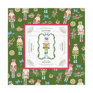 Nutcracker MAHJONG Tablecloth, Size 55 x 55, Christmas Game Night