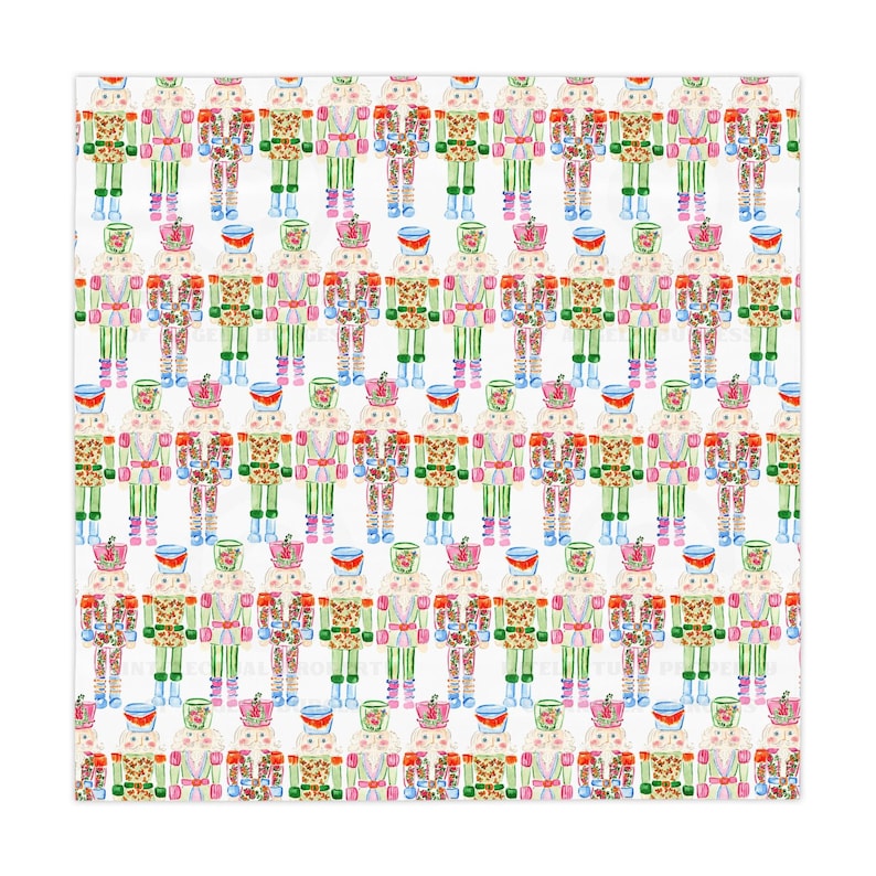 Tovaglia da tavola Jolly Nutcrackers MAHJONG, dimensioni 55 x 55, festività natalizie immagine 1