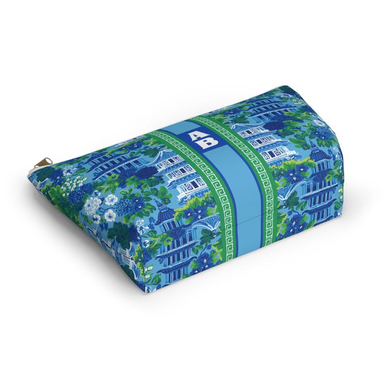 Personalized Preppy Pagoda Mahjong Tile & Dice Bags, Cosmetic Pouch image 6